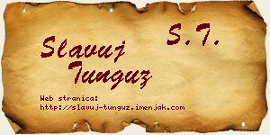 Slavuj Tunguz vizit kartica